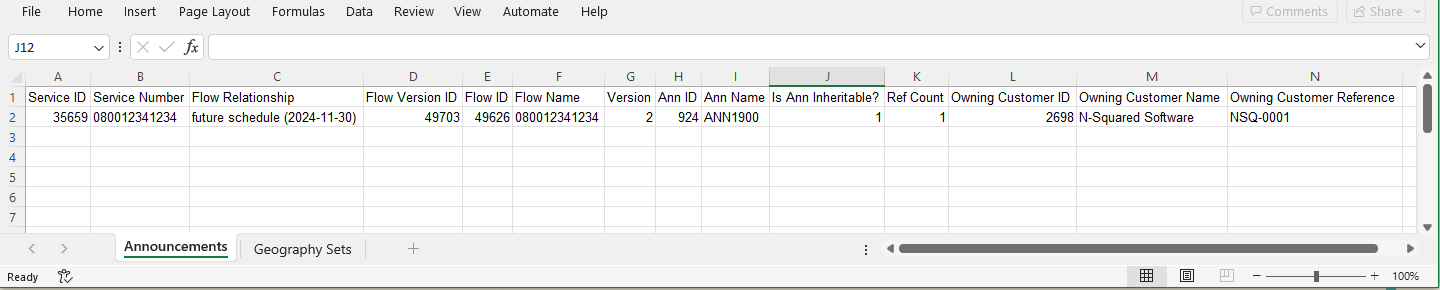 transfer service wizard page 2 with unsuccessful validation - spreadsheet of details