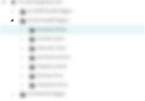 the Location Routing node used tab