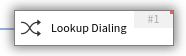 the Lookup Dialing node
